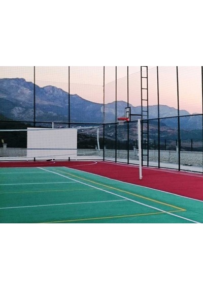 Adelinspor Diomond Voleybol Direği Metal Yükseklik Ayarlı Gerdirme Aparatlı Ankrajlı