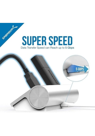 Sabrent 3 Bağlantı Noktalı Alüminyum Usb 3.0 Hub Ve Çoklu Kart Okuyucu Hb-macr