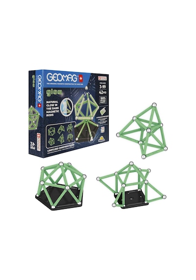 Geomag Glow Karanlıkta Parlayan Seri Zeka Oyunu Manyetik Bloklar 42 Parça