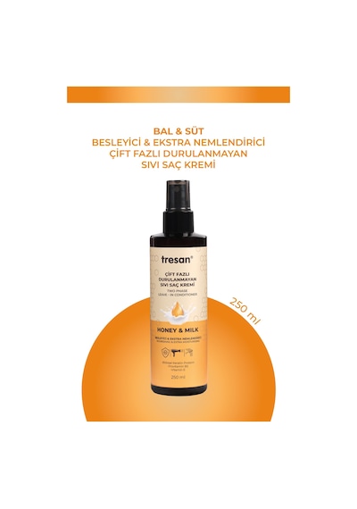 Tresan Bal Süt Durulanmayan Saç Kremi 250 Ml