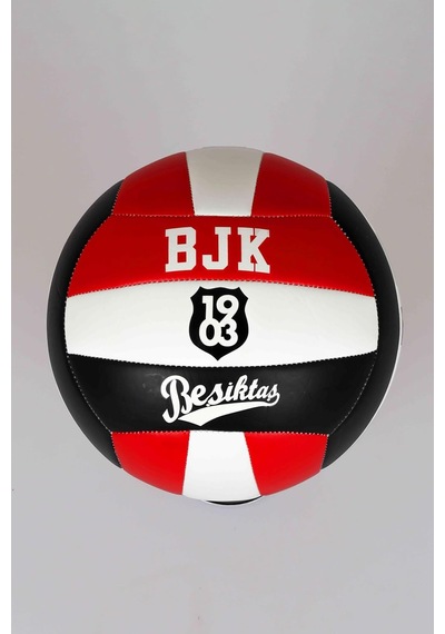 Dekomus İle Bjk 1903 Voleybol Topu, Siyah-kırmızı-beyaz, Lisanslı Kulüp Temalı, Özel Tasarım