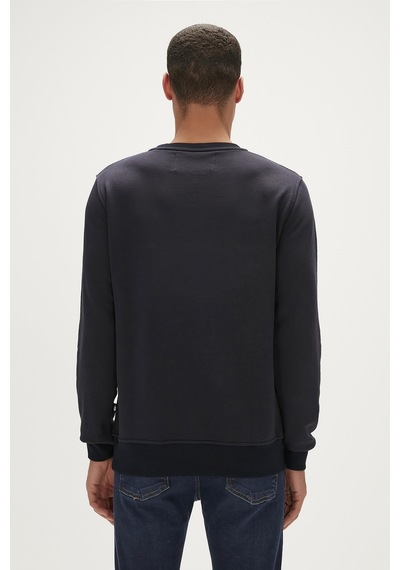 Bad Bear Sweatshirt Manuscrıpt Crewneck / Lacivert Erkek 23.02.12.016 001