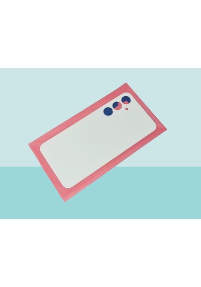 Tkgz - Samsung Galaxy Uyumlu S23 Fe Arka Kapak Batarya Kapağı - Beyaz Çok Renkli