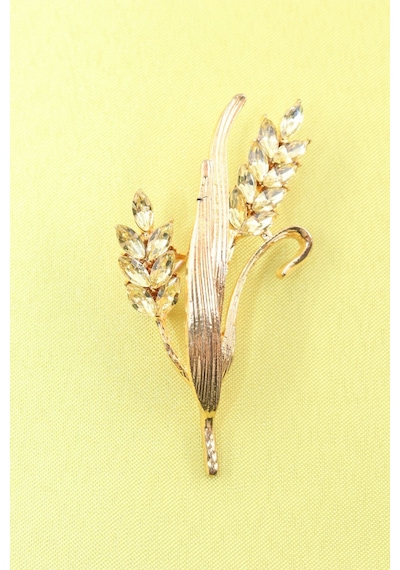 Buğday Başağı Broş. Altın Buğday Başağı Broş. Yaka İğnesi Broş. Kadın Broş. Erkek Broş. Broş. Unisex Gold