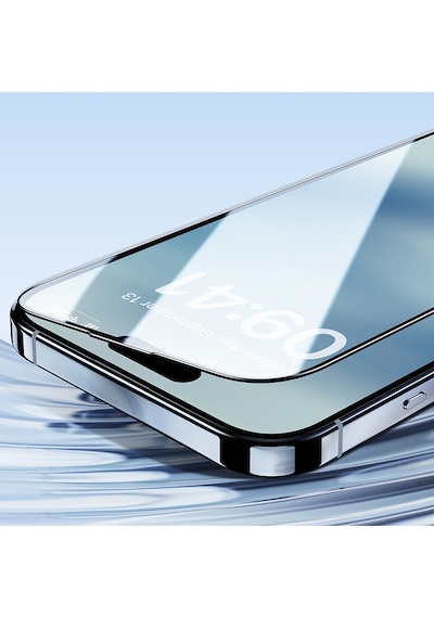 Apple Uyumlu   iPhone 16 Pro Max Benks Ultra Shield 0.9mm Çerçeveli 0.3mm Ekran Koruyucu Uygulama Aparatlı