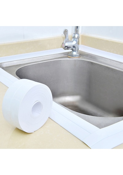 "küvet Kenarları Ve Lavabo Boşlukları İçin Pvc Su Geçirmez Sızdırmazlık Bandı-sızdıran Banyo Yapıştırıcı Şerit"
