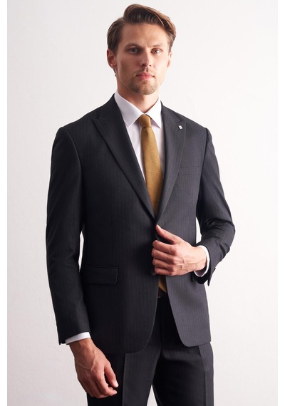 İmza Lacivert Kırlangıç Yaka Çizgili Desen Slim Fit 6 Drop Takım Elbise 1001255166 Lacivert İmza Lacivert Kırlangıç Yaka Çizgili Desen Slim Fit 6 Drop Takım Elbise 1001255166 Lacivert