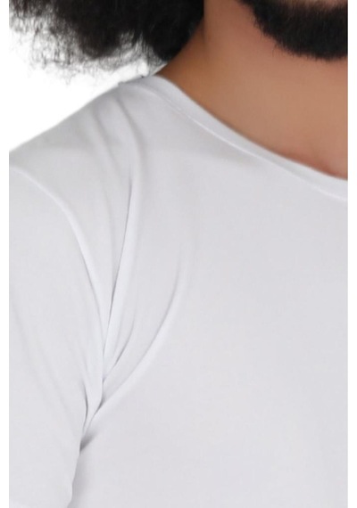 Cnt Erkek 3'lü Slim Fit Bisiklet Yaka Kısa Kollu Tişört Beyaz Beyaz