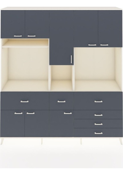 Hyperion Dolap 10 Raflı 6 Çekmeceli 8 Kapaklı 220x44x243 Aytaşı-antrasit/antrasit Antrasıt/antrasıt Hyperion Dolap 10 Raflı 6 Çekmeceli 8 Kapaklı 220x44x243 Aytaşı-antrasit/antrasit Antrasıt/antrasıt
