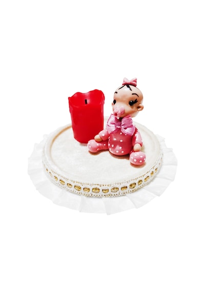 Biblo Bebek lik Pembe 12 Cm Lamba Beyaz - Pembe