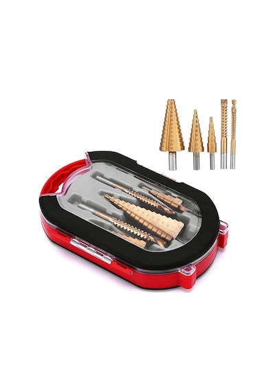 Delik Delme Pah Açma Titanium 6 Parça Kutulu Freze Uç Seti