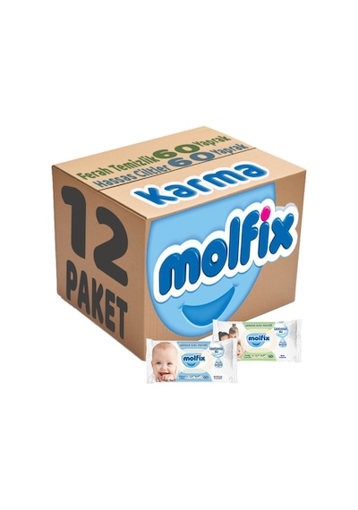 Molfix Izotonik Karma Islak Havlu Mendil 12'Li Set
