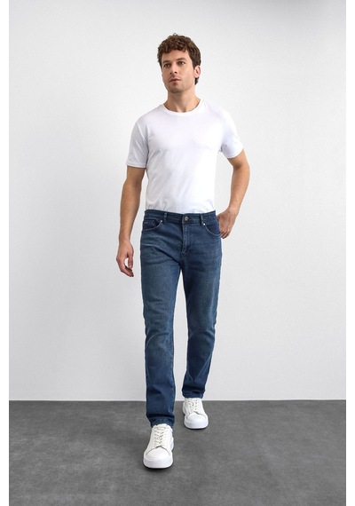 Backandbond Lacivert Slim Fit Denim Pantolon Çok Renkli
