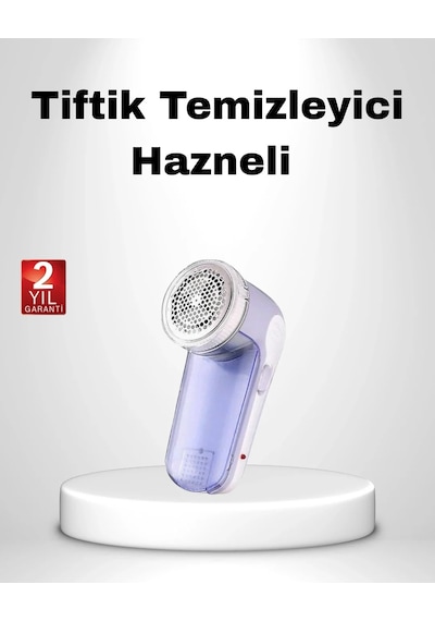 Usb Şarjlı Tiftik Temizleyici Kolay Temizlenen Hazne Ve Bıçak, Taşınabilir Açık Gri