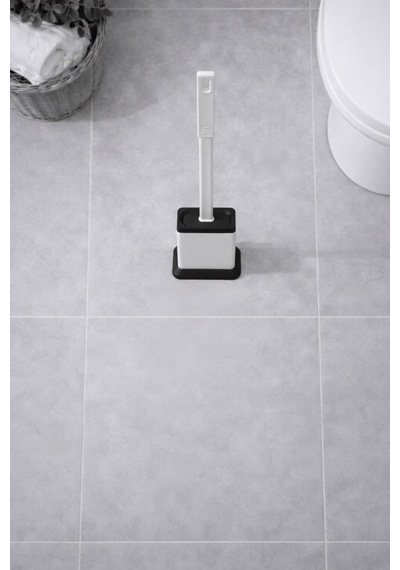 Sas Haus Silikon Tuvalet Fırçası Pratik Silikon Wc Klozet Fırçası Kare Beyaz S-220 Diğer