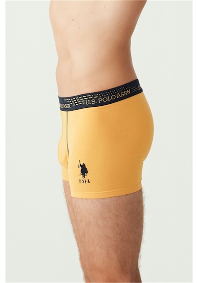 U.S. Polo Assn. U.s Polo Assn. 80178 Erkek 3 Lü Boxer-sax&lacivert&sarı Çok Renkli