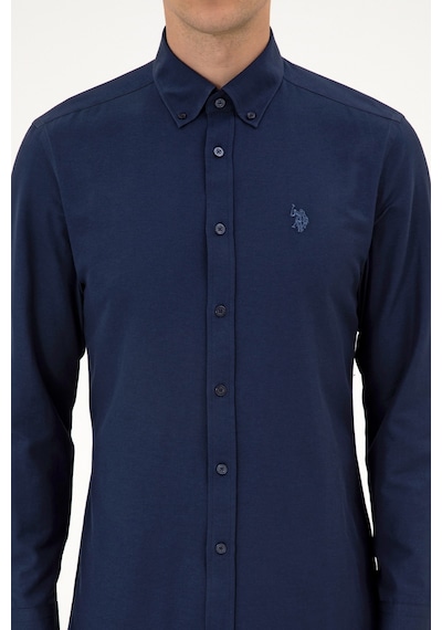 U.s. Polo Assn. Erkek Lacivert Gömlek Basic 50316723-vr033 Lacivert