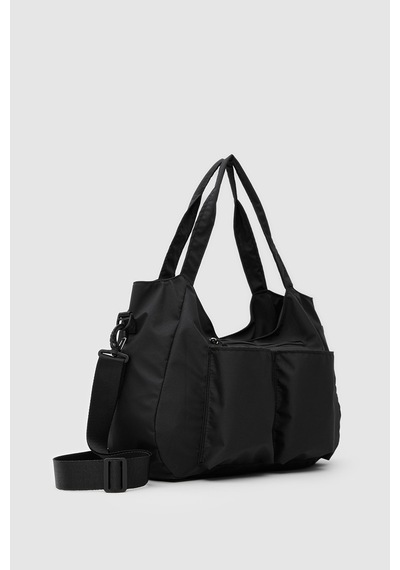 Shule Bags Baia Teknik Kumaş Günlük Spor Çanta Siyah