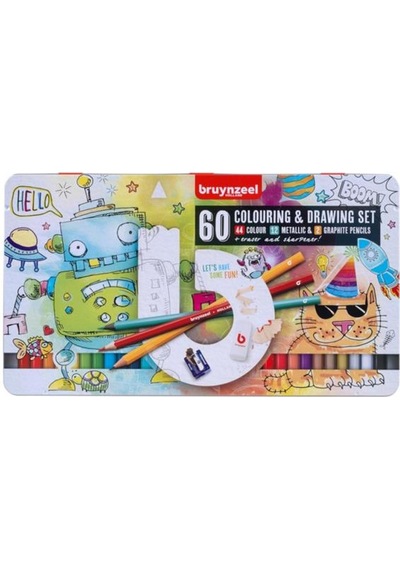 Bruynzeel Artists Drawing And Colouring Kuru Boya Seti 60 Parça