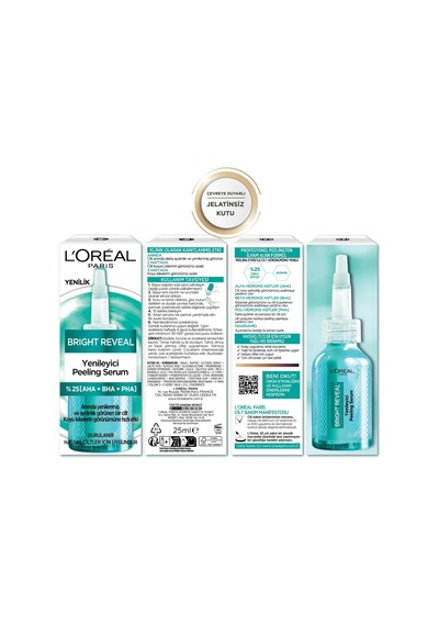 Bright Reveal Koyu Lekelere Karşı Yenileyici Peeling Serum,%25 Aha, Bha, Pha İçerikli 25 Ml