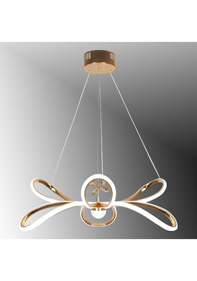 Tt072-taşlı-spt-sr Tt Aydınlatma Menekşe Modeli Sarı Spotlu 3 Renk Modüllü Led Avize SARI