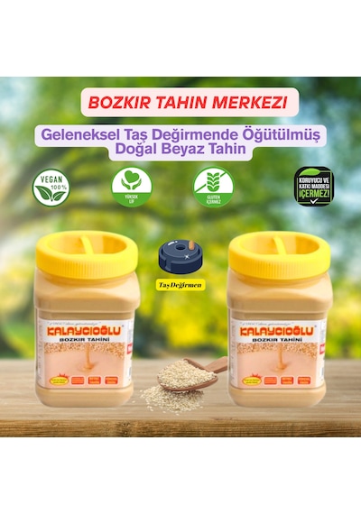 Bozkır Tahin Merkezi Beyaz Tahin 935 Gr X2 Adet Katkısız &gluten İçermez