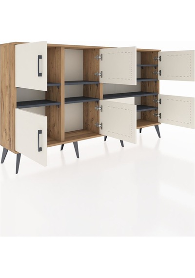 Arges Konsol 8 Raflı 8 Kapaklı 176x30x99 Çam-aytaşı/antrasit Aytası/antrasıt - Atlas Çam Arges Konsol 8 Raflı 8 Kapaklı 176x30x99 Çam-aytaşı/antrasit Aytası/antrasıt - Atlas Çam