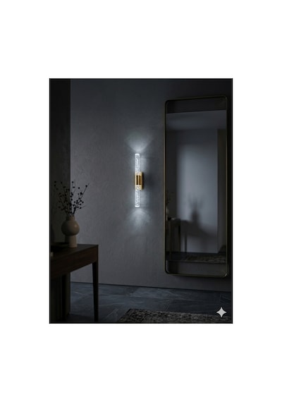 Bubblelight Medium 40 Cm Modern Tasarım Led Aplik - Duvar Lambası - Gold - Elektrikli - Beyaz Led Gold