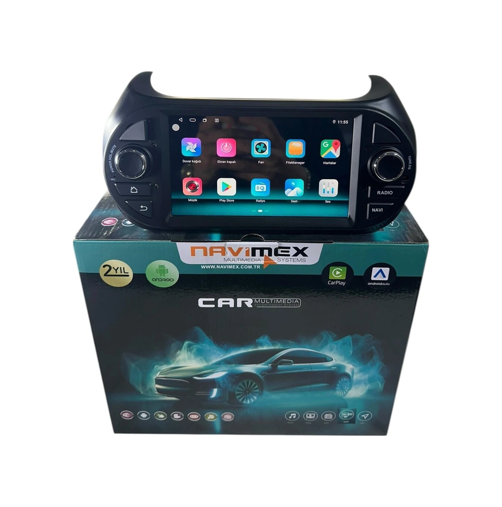 Fiat Fiorio-nemo-bipper Navimex 4-64 Fanlı Profesyonel Tam Oem 7"