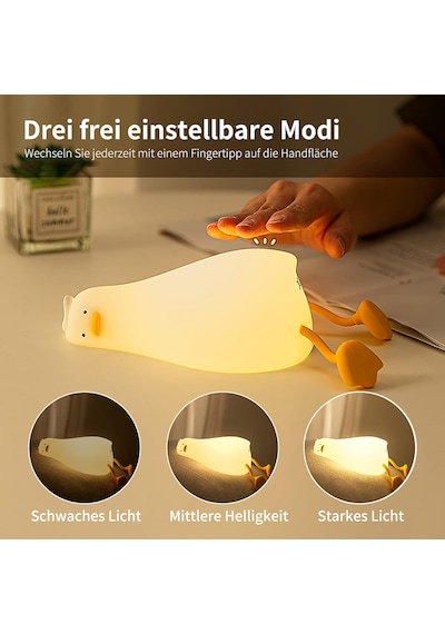 Led Ördek Gece Lambası, 3 Işık Modu, Sevimli Silikon Ördek Lambası, Gece Lambası, Bebek Odası, Diğer