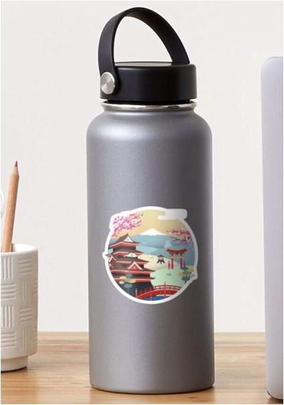 Japonya - Tokyo 15'li Özel Tasarım Sticker Seti 1