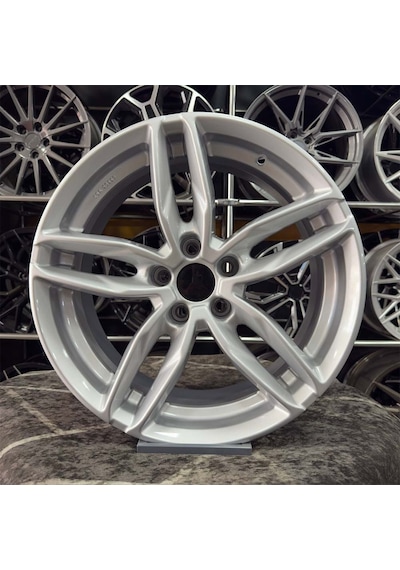 18 İnç 5x112 A3 A4 Golf Jetta Passat Gümüş Jant Modeli 4 Adet