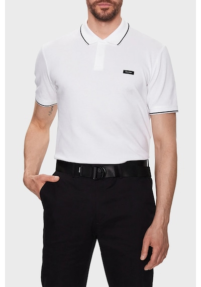 Calvin Klein Erkek Polo T Shirt K10K110596 YAF BEYAZ Beyaz