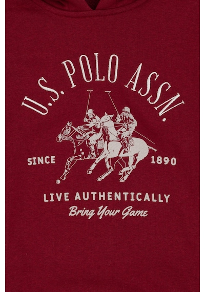 U.s. Polo Assn. Erkek Çocuk Bordo Sweatshirt 50316623-vr014 Bordo