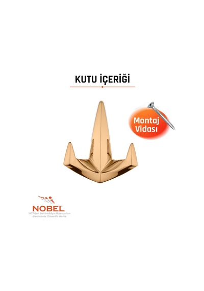 Datça Lüks Askı, Metal, Vestiyer Askı, 128 Gr, Dolap Askılık, Duvar Askılığı, Albrifin Vidalı 5 Adet