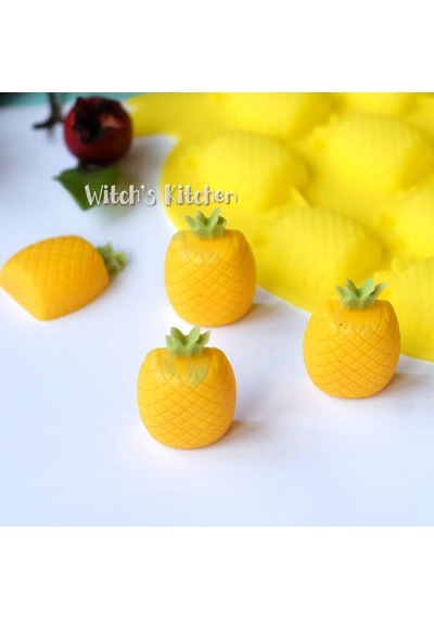 Tahtakale Toptancı Silikon Çoklu Ananas Çikolata Ve Jelibon Kalıbı 12 Li Çok Renkli