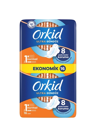 Orkid Ultra Ekstra Ekonomik Paket Normal Ped 16'lı - 8 Adet Tarı