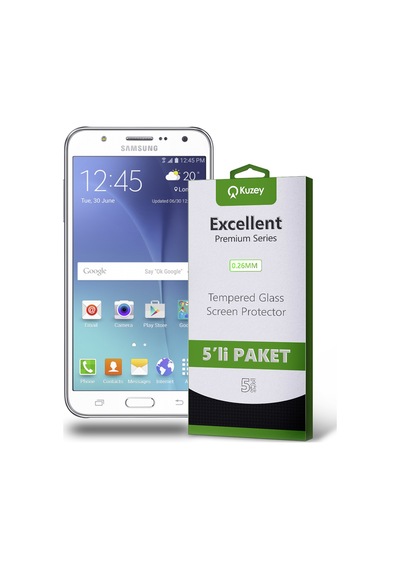 Samsung Galaxy J7 ile Uyumlu Temperli Ekran Koruyucu Kırılmaz Cam Ekonomik 5'li Paket