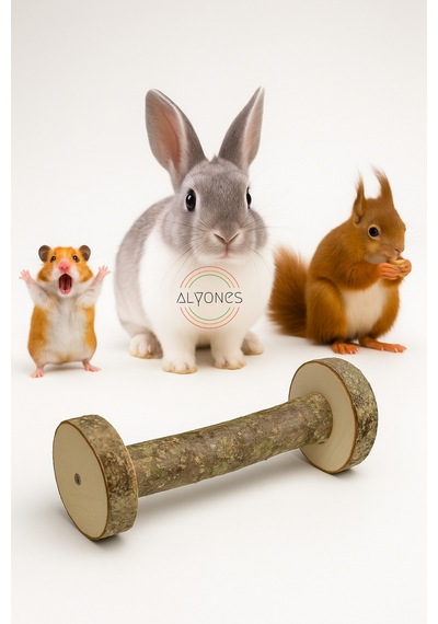Doğal Kemirme Oyuncağı Hamster, Tavşan Ve Ginepig İçin Dayanıklı Yuvarlama Tasarım