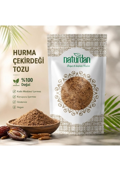 Hurma Çekirdeği Tozu Unu Öğütülmüş - 250 Gr