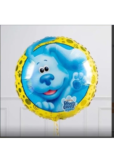 Folyo Balon Blues Clues 45 Cm Çaplı Doğum Günü Dekoratif Süs Helyuma Uygun Çok Renkli