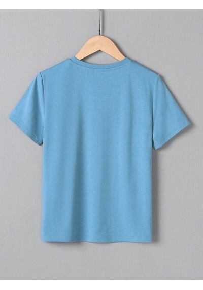 Flood Of Style Erkek Çocuk Bebe Mavisi My Game Baskılı Oversize Bisiklet Yaka Tshirt Bej