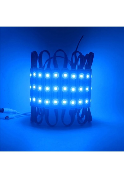 10 Adet 5 Watt Mavi Işık Ip65 Modül Led, 10 Adet Magnetli, Çok Kaliteli Kırmızı Işık Modül Led Mavi