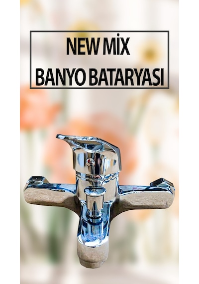 New Mix Model Banyo Bataryası Krom