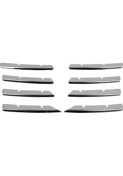 Volkswagen Passat B6 Uyumlu 2005-2010 Krom Ön Panjur 8 Parça Paslanmaz Çelik