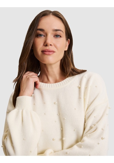Pierre Cardin Ekru Regular Fit Kazak 50331246 Vr019