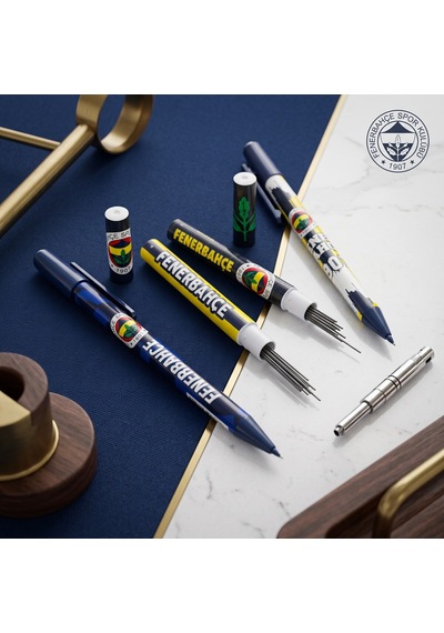 Bakgelal Fenerbahçe Lisanslı Versatil Kalem Ve 0.7 Mm Uç Seti Taraftar Kırtasiye Seti - 9080795065652 Sarı - Lacivert