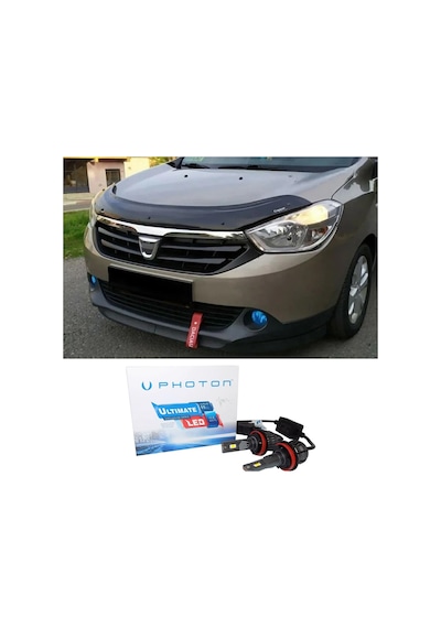 Dacia Lodgy Uzun Led Xenon Kısa Far Ampulü H4 Ultimate Yeni Seri Beyaz