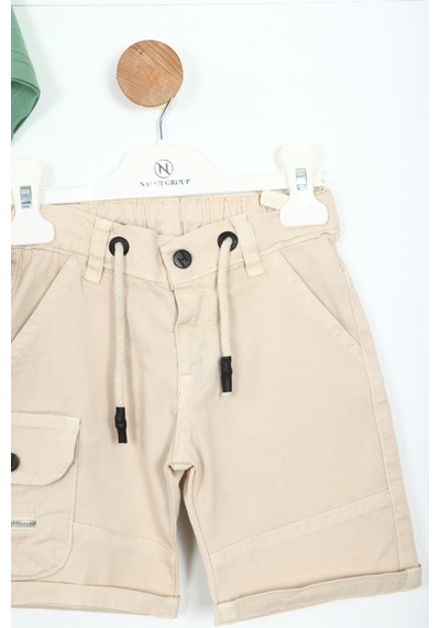Xo Kids Erkek Çocuk Alt Üst Şort Takım 2-7 Yaş 3153 Yeşil