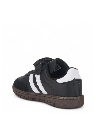 Zacoz Günlük Unisex Çocuk Sneaker Bağcıklı Hafif Esnek Kaymaz Taban Ayakkabı Siyah Beyaz